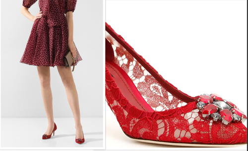 ✨美品✨ DOLCE & GABBANA ハイヒール 刺繍ラメ ポインテッドトゥ Dolce & Gabbana Iconic Embellished Lace Rainbow Pumps Shoes