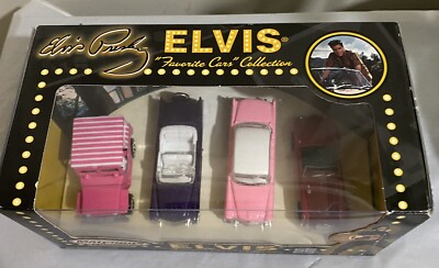 ELVIS PRESLEY MATCHBOX COLLECTIBLES ''Favorite Cars'' (NIB) 4 Car Set EPE
