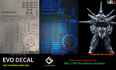 EVO UV WaterSlide Upgraded Verison Decal - For MG 1/100 Providence Gundam