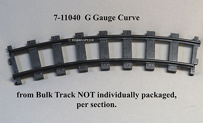 LIONEL G GAUGE CURVE TRAIN TRACK SECTION battery operated  7-11040 BULK TRACK