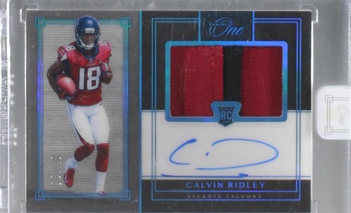 CALVIN RIDLEY 2018 PANINI ONE ROOKIE AUTO AUTOGRAPH PATCH RC CARD 