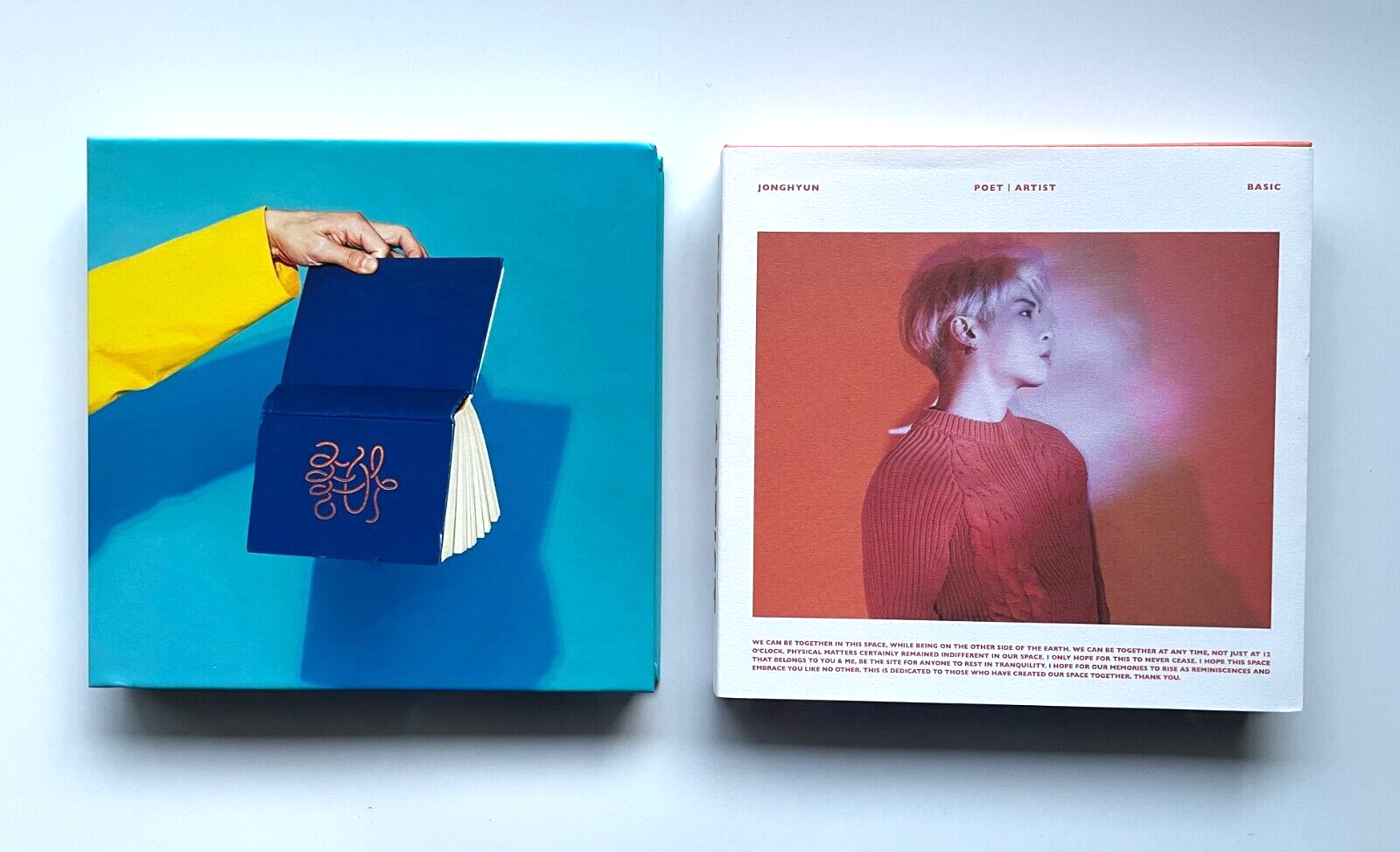 SHINee ジョンヒョン廃盤アルバム　She isカードなど付きなど2個セット SHINee JONGHYUN SHE IS & Poet Artist CD Set Solo Album