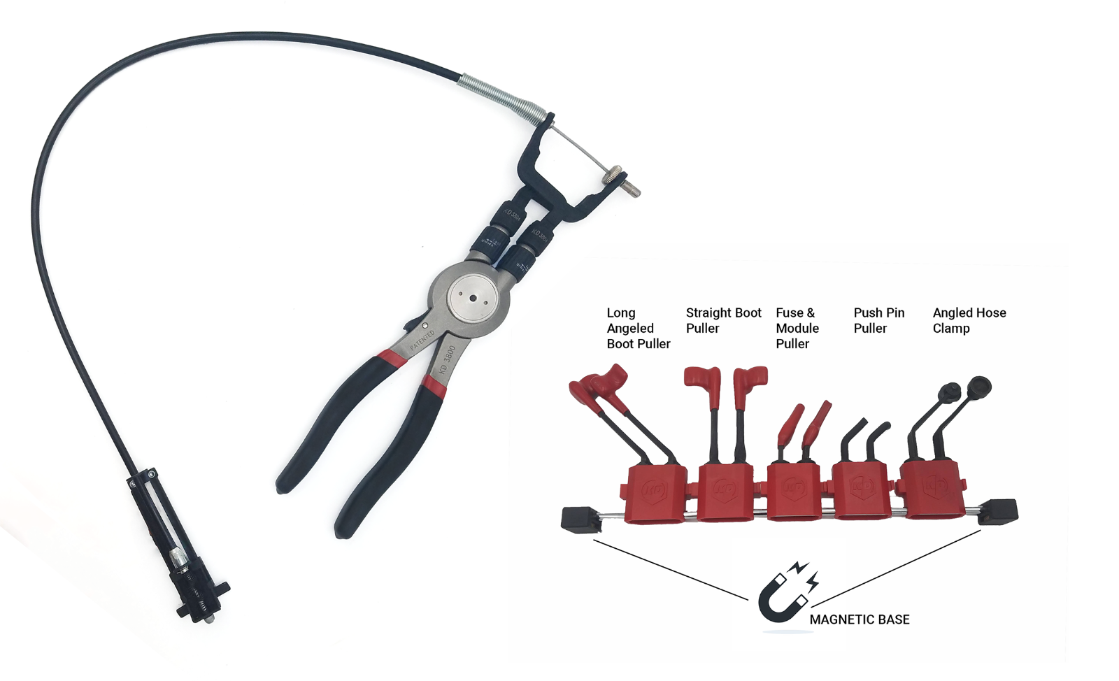 KD Tools 3835 - 7 Piece Multiple Tip Geared Plier System Set KD Tools 3835 - 7 Piece Multiple Tip Geared Plier System Set