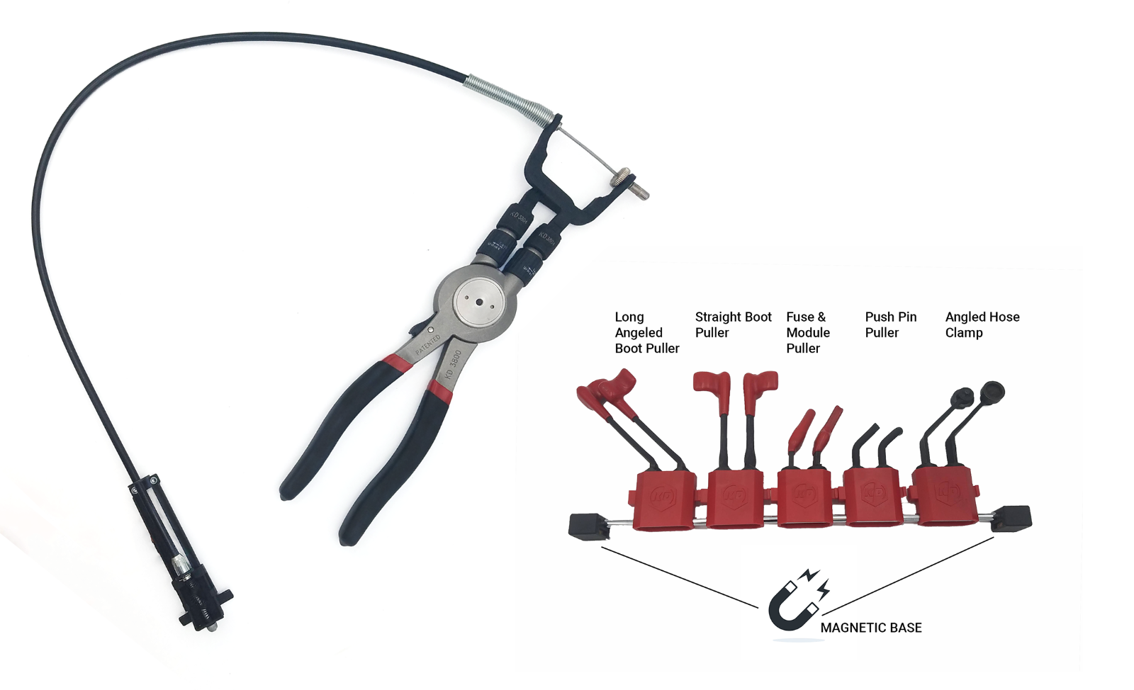 KD Tools 3835 - 7 Piece Multiple Tip Geared Plier System Set w