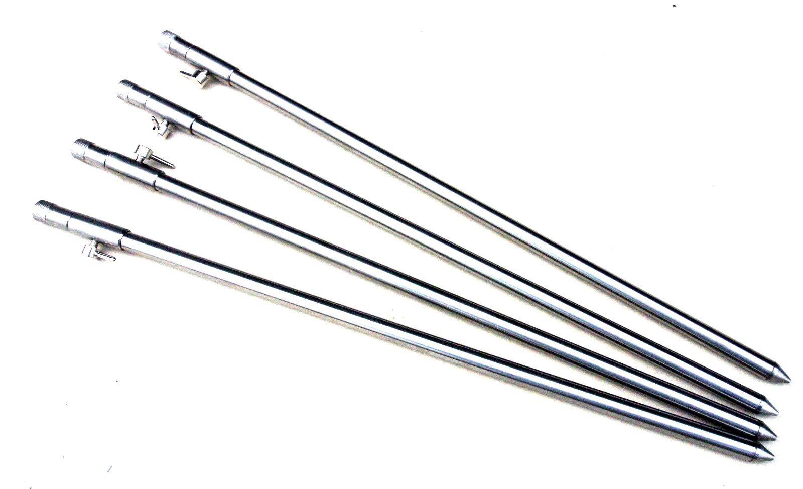 4 x New Stainless Steel Fishing Bank Sticks 3050cm BST007 eBay