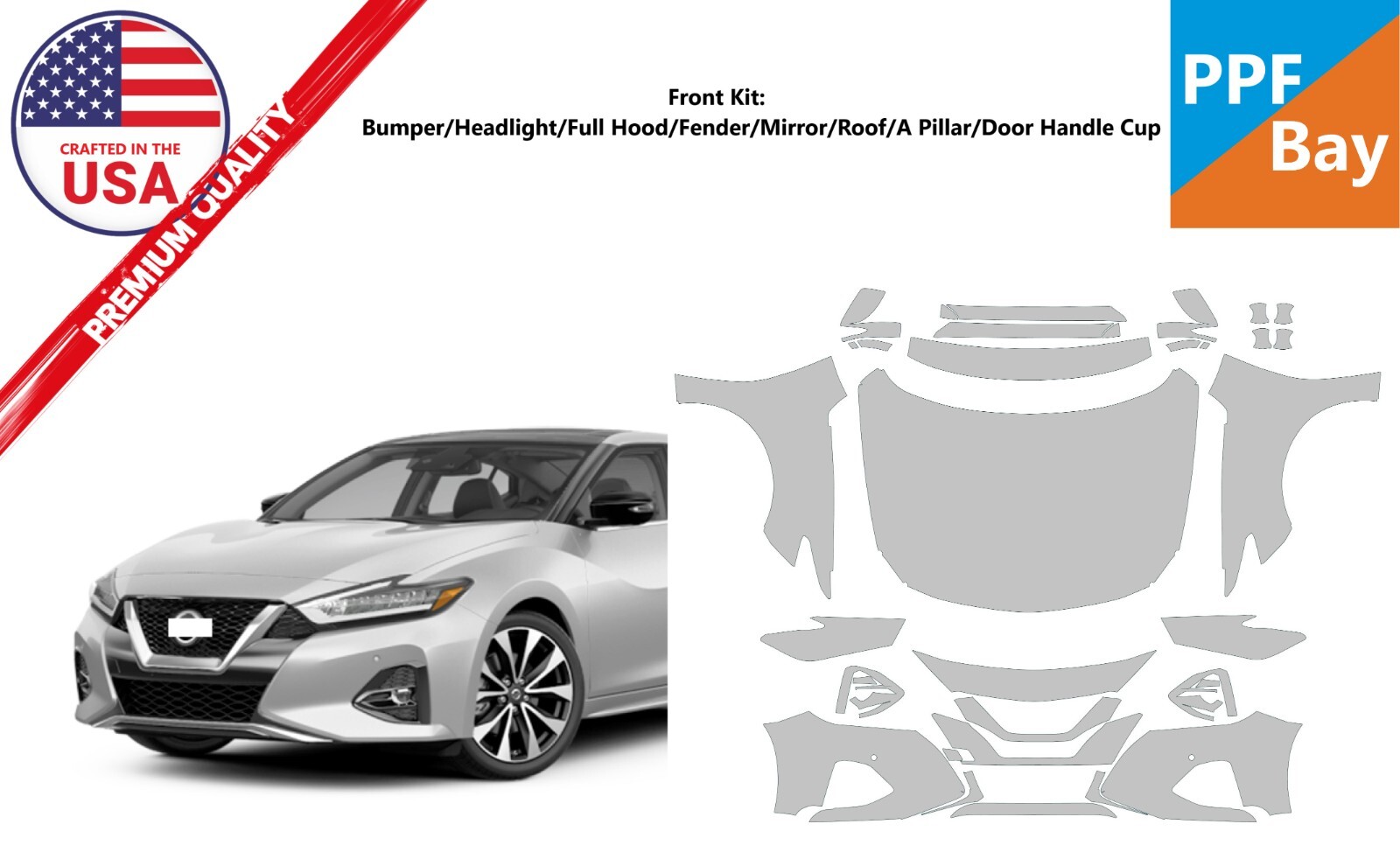 Full Hood & Fender + Mirror Kit | NISSAN MAXIMA 2023 Full Hood & Fender + Mirror Kit | NISSAN MAXIMA 2023