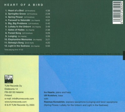 IRO HAARLA/ULF KROKFORS HEART OF A BIRD NEW CD