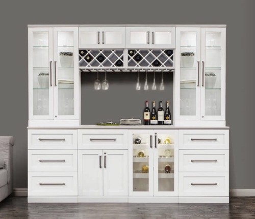 Home Wine Bar Cabinet 1-3 Weeks Delivery Time Available In White, Gray, Espresso