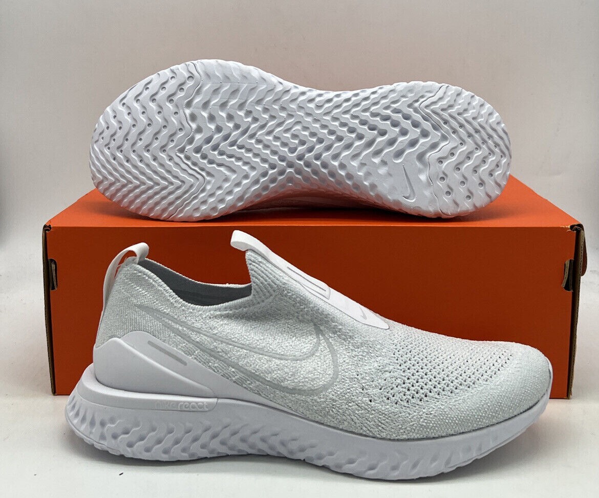 

Женский размер Nike Epic Phantom React Flyknit Running Platinum BV0415-100, Белый, Nike Epic Phantom