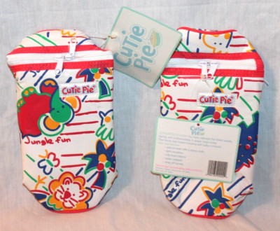 NEW WITH TAGS VINTAGE 90'S CUTIE PIE RED BOTTLE HOLDER