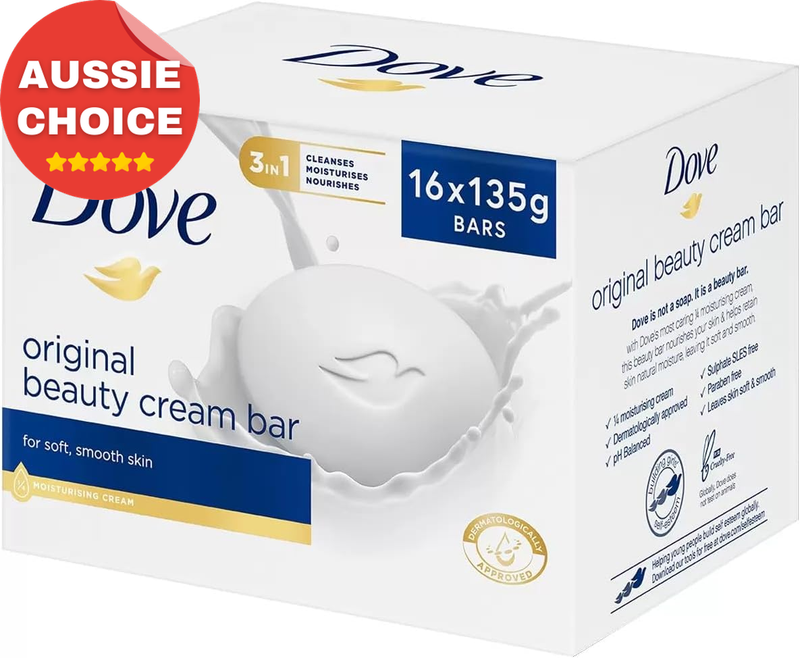 Original Beauty Cream Bar 16 x 135g 3 in 1 Moisturizing Soap Skincare