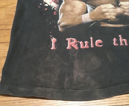 WWF SYCHO SID VICIOUS VINTAGE SHIRT TAG SIZE LARGE 1996 WWE WCW BEAT UP