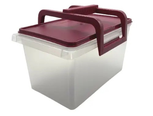 TUPPERWARE ディープスーパーケース　パープル系（薄い紫）　新古品 Amazon | Tupperware Keep Tab Plastic Container Set, 500ml
