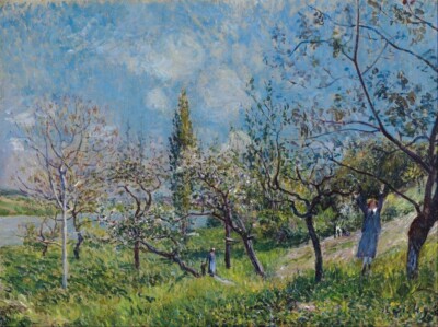 ALFRED SISLEY ARTIST OIL PAINTING SIGNED..