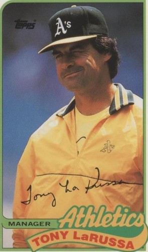 1989 Topps/LJN Baseball Talk - Tony LaRussa #132