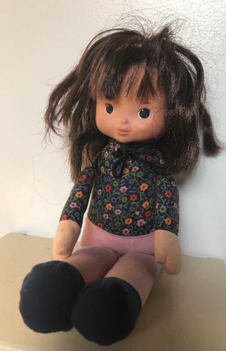 Vintage 1978 Fisher Price Toys #243 My Friend Bobbie Lapsitter Stuffed 9” Doll