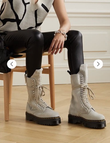 Rick Owens Dr Martens Pony Hair Boots Women 4uk 5uk 6uk 6.5uk 3uk