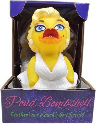 Pond Bombshell Rubber Duck Collectible Unique Marylin Bathtub Toy Figure Gift