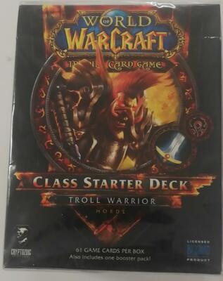 WOW WORLD OF WARCRAFT Class Starter Deck - Troll Warrior HORDE NEW SEALED ENG