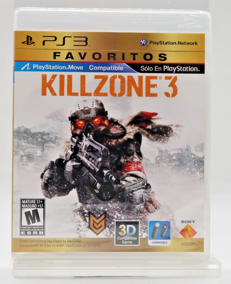 Killzone 3 Favoritos (PlayStation 3, 2011) Brand New Region Free Spanish/English