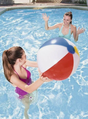 Beach Ball Outdoor Fun 23 inch Inflatable Multi-Color Panels NEW Factory Sealed