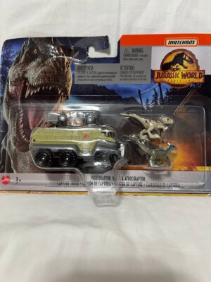Matchbox Jurassic World Dominion VELOCIRAPTOR ATROCIRAPTOR CAPTURE TRUCK New
