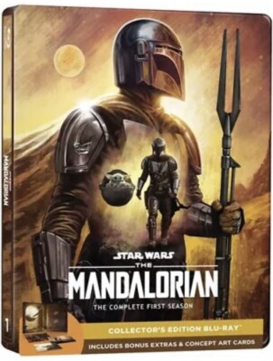 STAR WARS THE MANDALORIAN Complete First (1st) Season (Steelbook, Blu-Ray) New!!