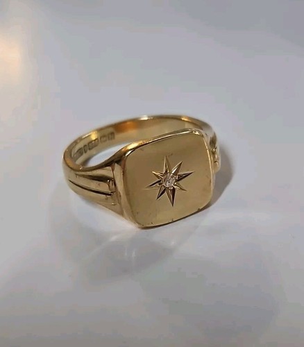 NEIGHBORHOOD GOLD SIGNET RING 9号 Vintage 9 Carat Gold Signet Ring - Etsy