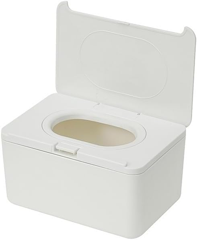 Wipes Dispenser | Wipes Case | Wipes Holder with Weighted Plate, Keeps Wipes Fre
