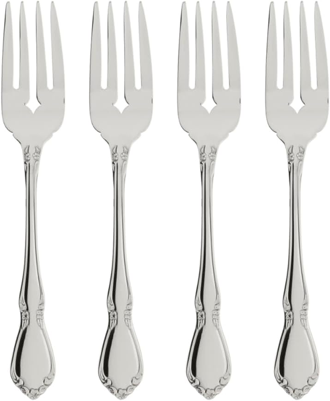 Chateau Fine Flatware Set, 18/8 Stainless, Set of 4 Salad Fo
