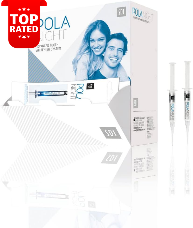 POLA Teeth Whitening Gel Night 18% Carbamide Peroxide Home Kit 4 Syringes 3g
