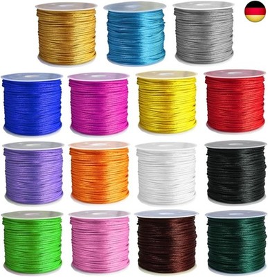  Ewparts Nylonschnur für Armbänder Armband Schnur für Perlen Nylon Faden Se 