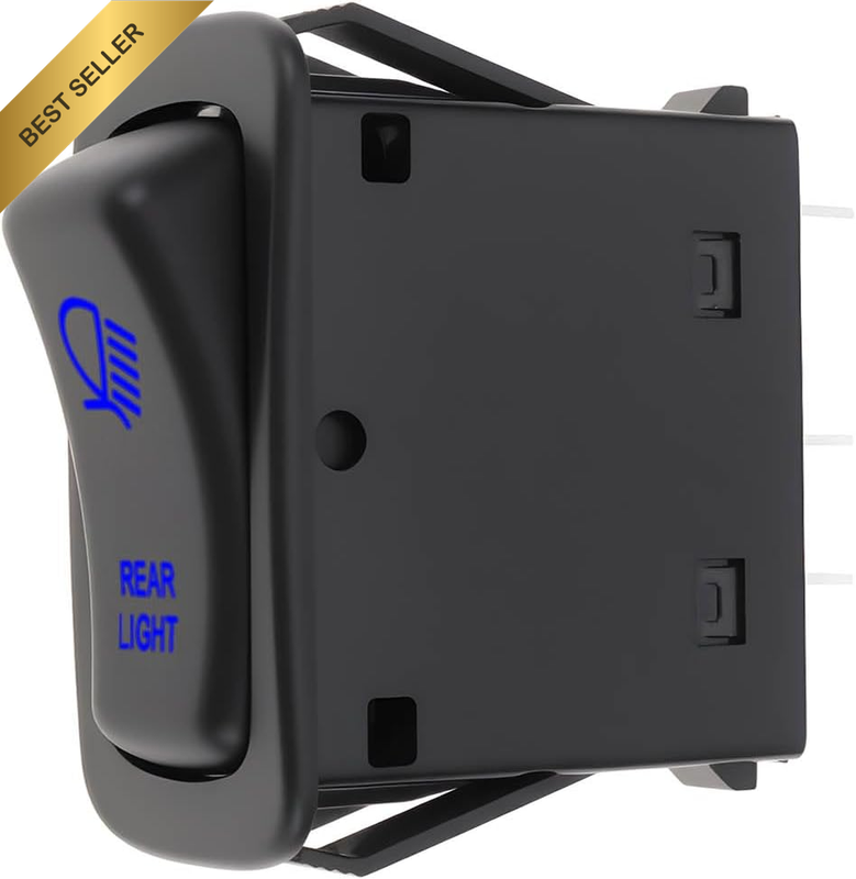 All-Terrain Vehicle 4 Pin Instrument Panel Tail Light Blue Light Switch Compatib
