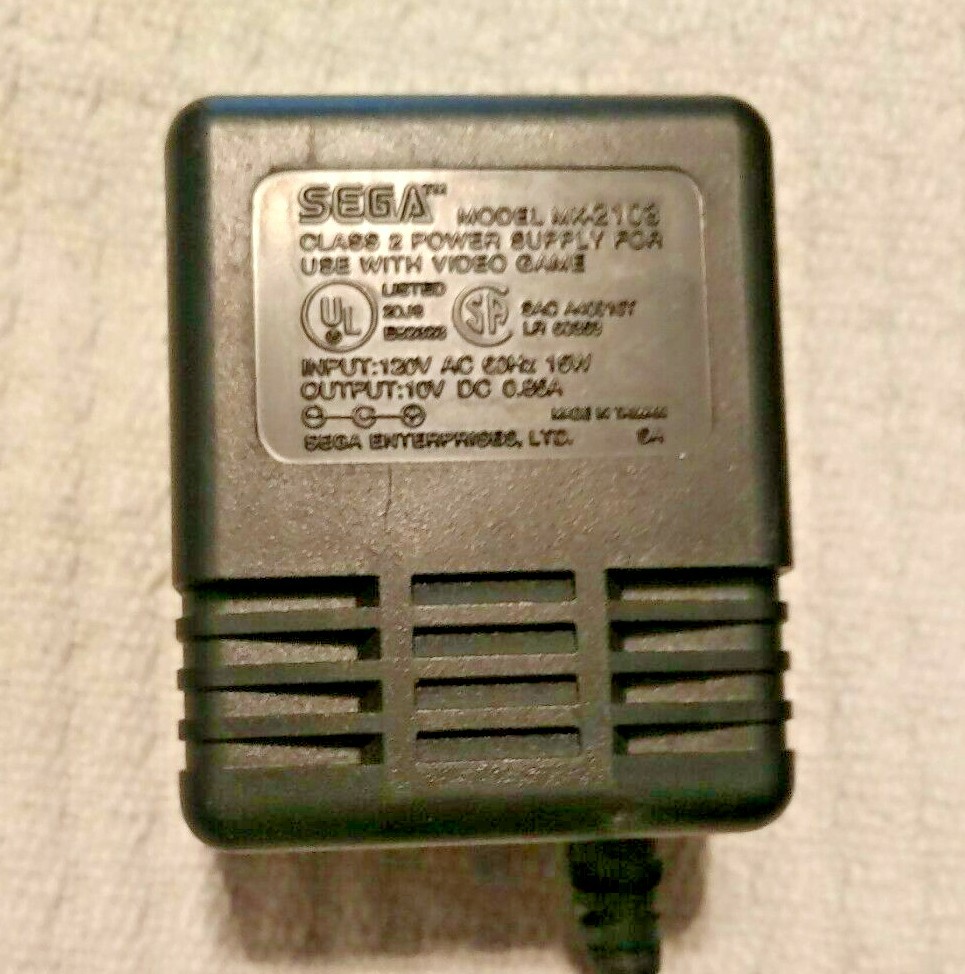 Official OEM Sega Genesis Video Game MK 2103 Power Supply Cord Adapter Plug LN
