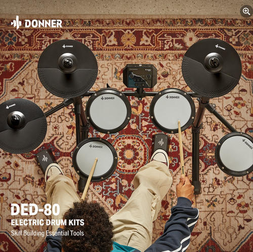 Amazon.com: Donner DED-80 Electronic Drum Set with 4 Quiet