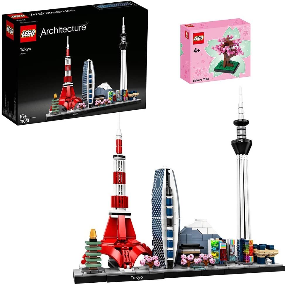 レゴ アーキテクチャー 東京 21051+さくら ミニセット(日本限定)付き LEGO Architecture Tokyo 21051 + Sakura with mini set (Japan