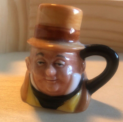 1982 Vintage Franklin Mint Mini Miniature Toby Mug, Micawber by Peter Jackson