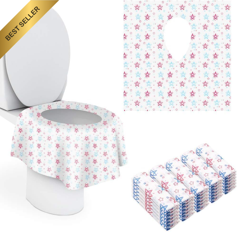 Toilet Seat Cover Disposable XL, 30 Pack Extra Large Full Cover Individually Wra