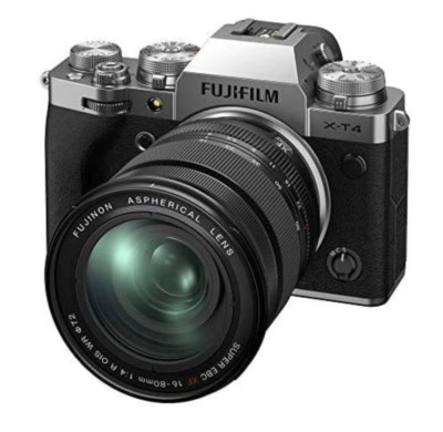 USED Fujifilm X-T4 26.1 MP Mirrorless Camera - Silver (XF 16-80mm f/4 R OIS WR)