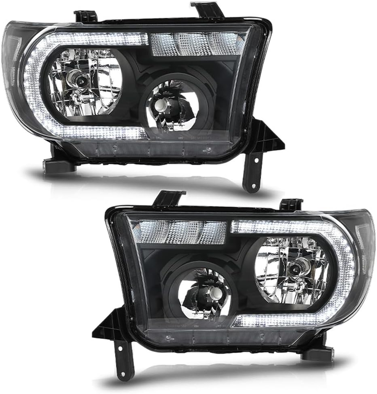 LED Headlights Left & Right for 2007-2013 Toyota Tundra 2008-2017 Toyota Sequoia
