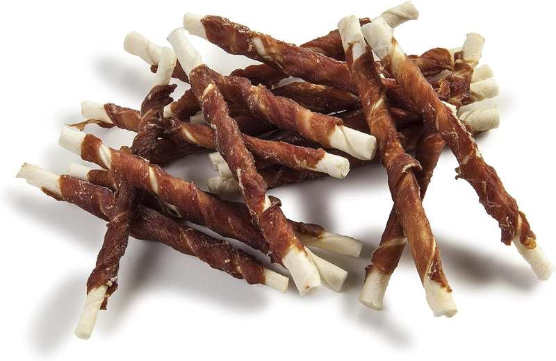 Pet 'n Shape Duck Wrapped Rawhide Dog Treats - Small Twist, 2 Pounds