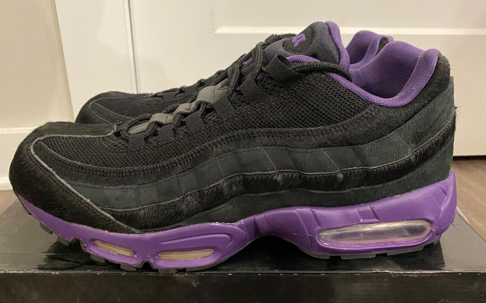 Nike Air Max 95 Black Club Purple PONYHAIR U.S. Men's Size