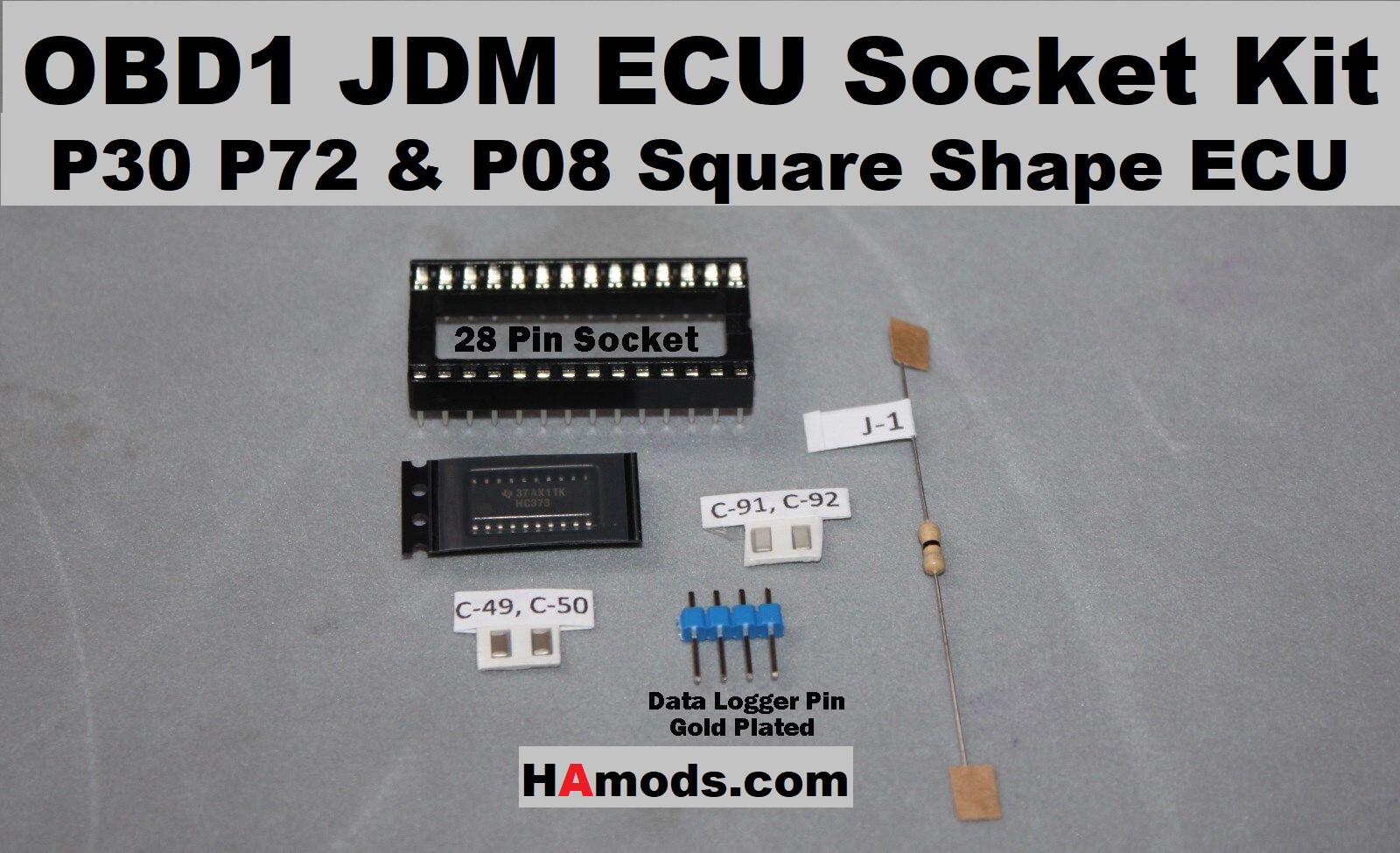 JDM OBD1 ECU Chipping KIT For P30 P72 & P08 Square ECU