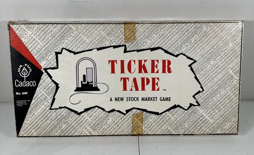 1963 Chicago Stock Market Game Cadaco-ellis Vtg