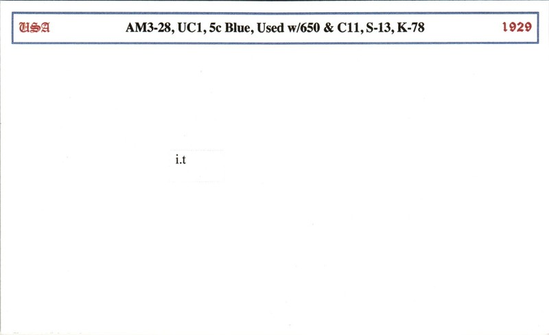 CSS - 1929 5c Blue Airmail, Used with 650 & C11 - D15