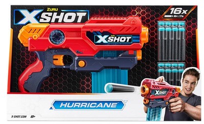 X-Shot Hurricane toy gun from ZURU with bullets