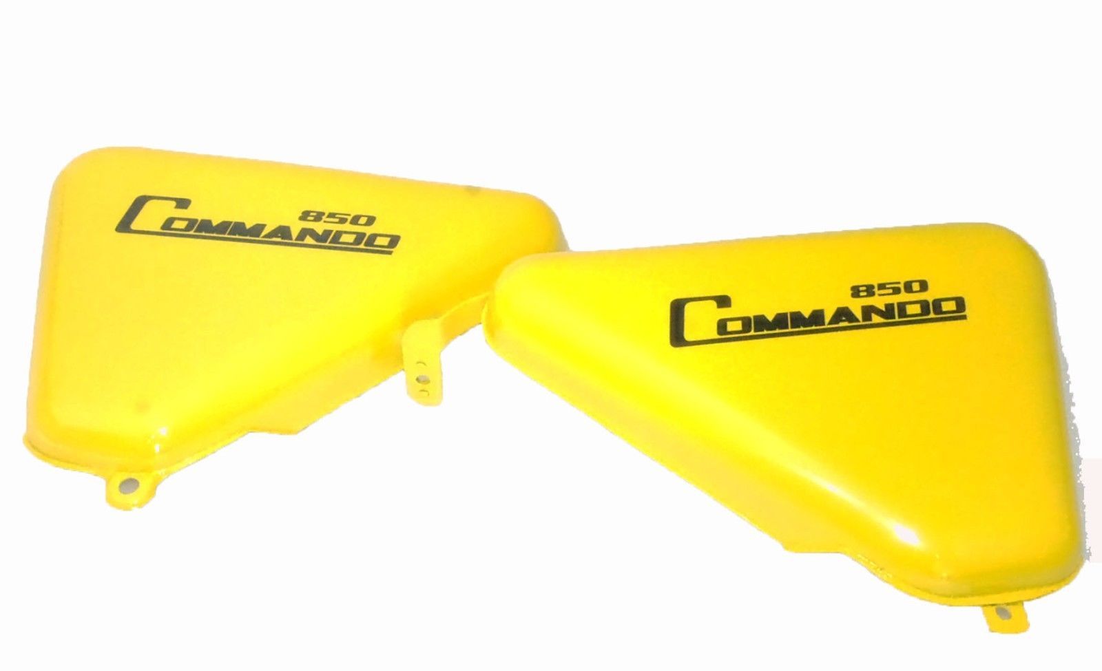 For Norton Commando 850 Tool Box Oil Tank Side Panel Steel Yellow Painted  
