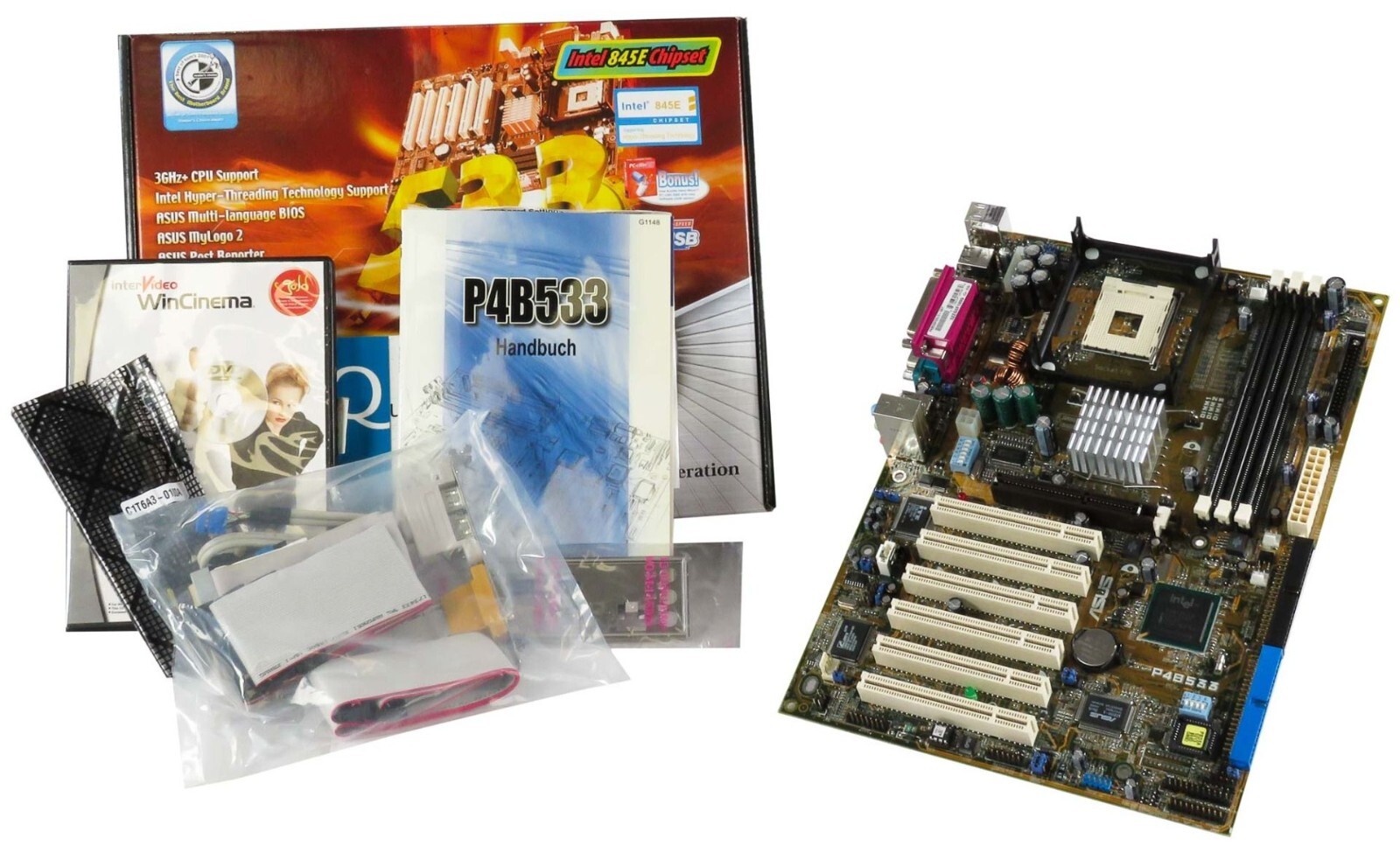 Mainboard Original New Box ASUS P4B533 Socket 478 3xDDR