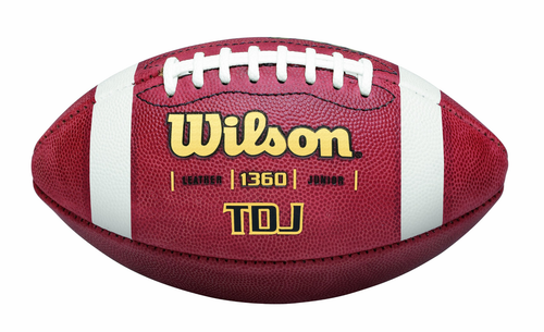 Wilson TDJ Leather Football - Junior