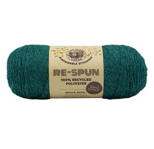 (1 Skein) Lion Brand Yarn 126-171Q Re-Spun Bonus Bundle Yarn, Alpine